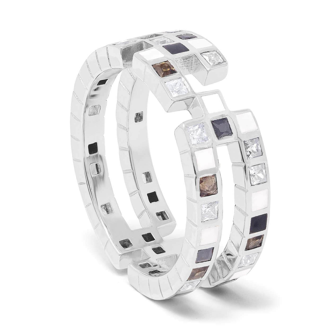 Chichi Ring in 18ct Rose Gold Vermeil and Stones